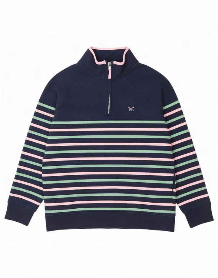Crew Clothing Женский джемпер-толстовка оверсайз, Великобритания, 8, маленький, темно-синий