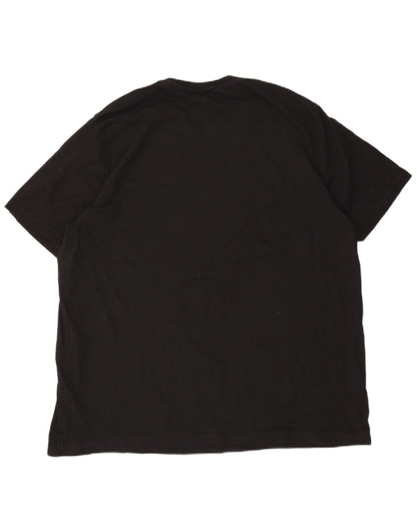 Adidas Мужская футболка с рисунком Top 2XL Черный хлопок