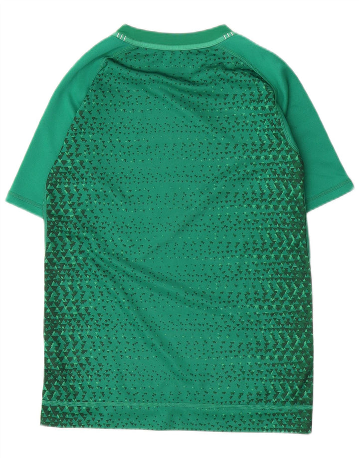 Футболка с рисунком IRFU для мальчиков CANTERBURY, топ 13–14 лет, зеленая с геометрическим рисунком