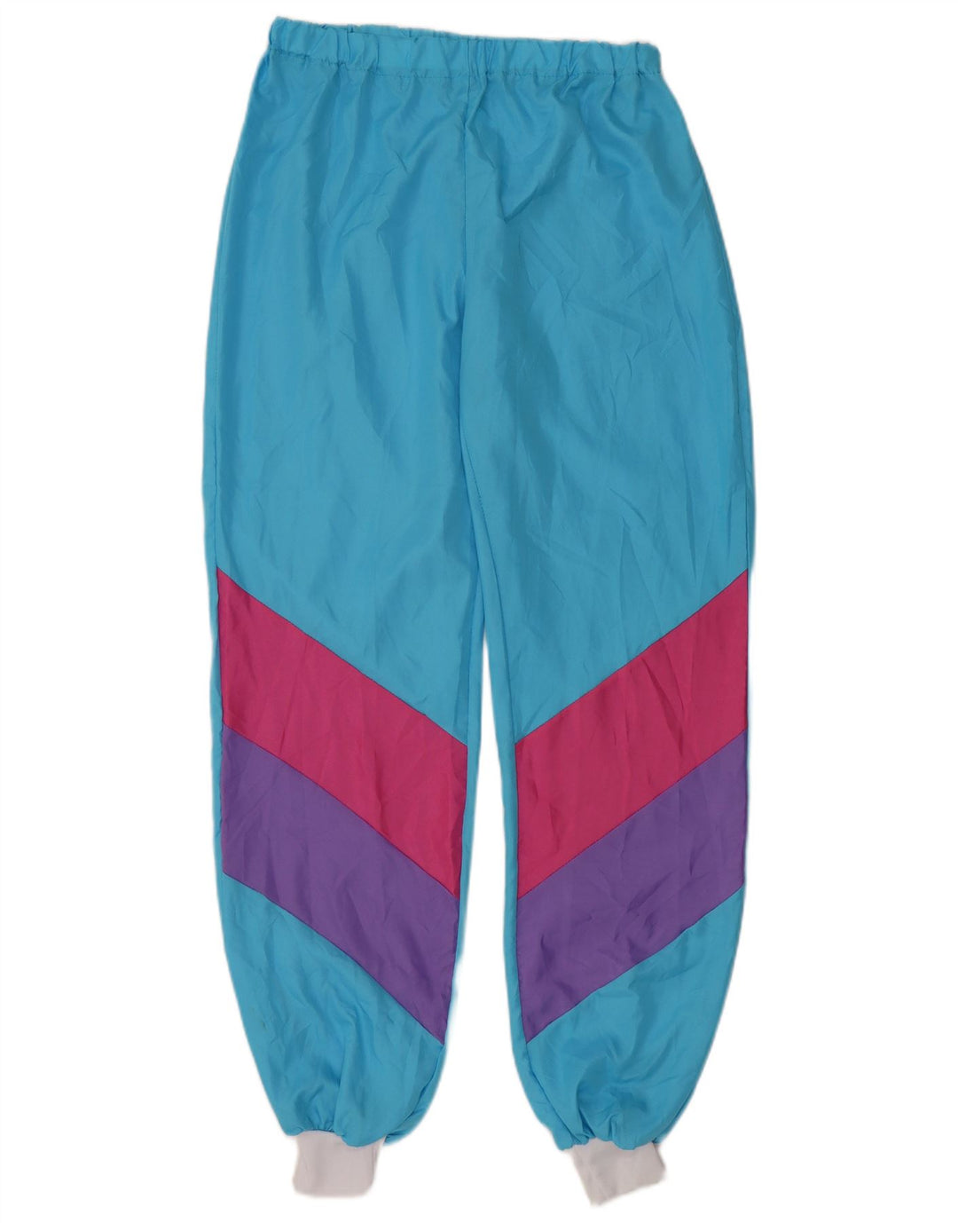 ВИНТАЖНЫЕ женские спортивные брюки Джоггеры UK 10, маленькие синие цветные блоки