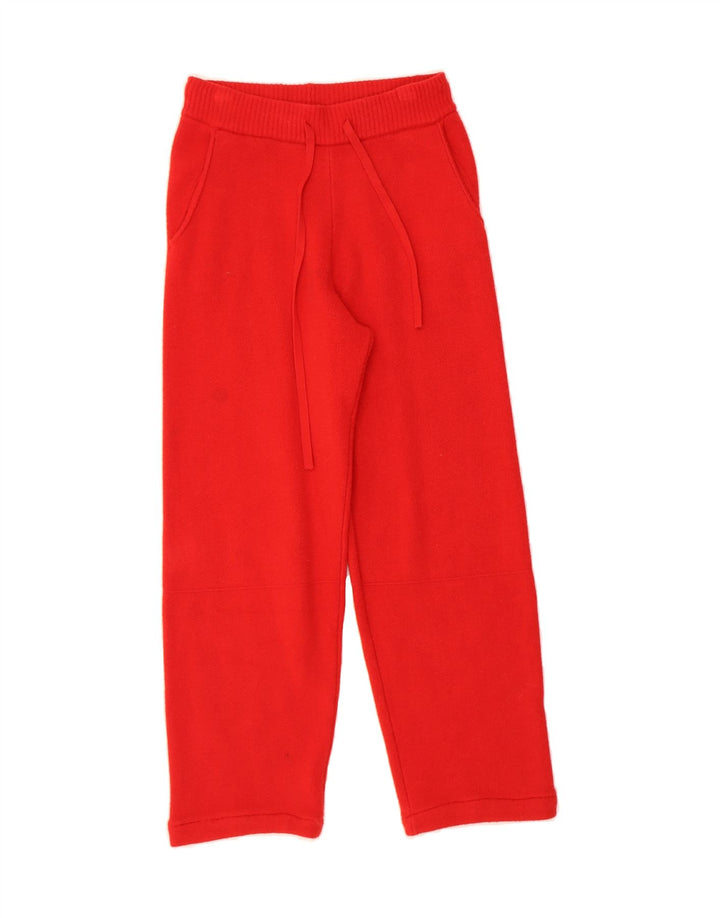 ZARA Womens Tracksuit Trousers UK 10 Small  Red Viscose Vintage Zara and Second-Hand Zara from Messina Hembry 