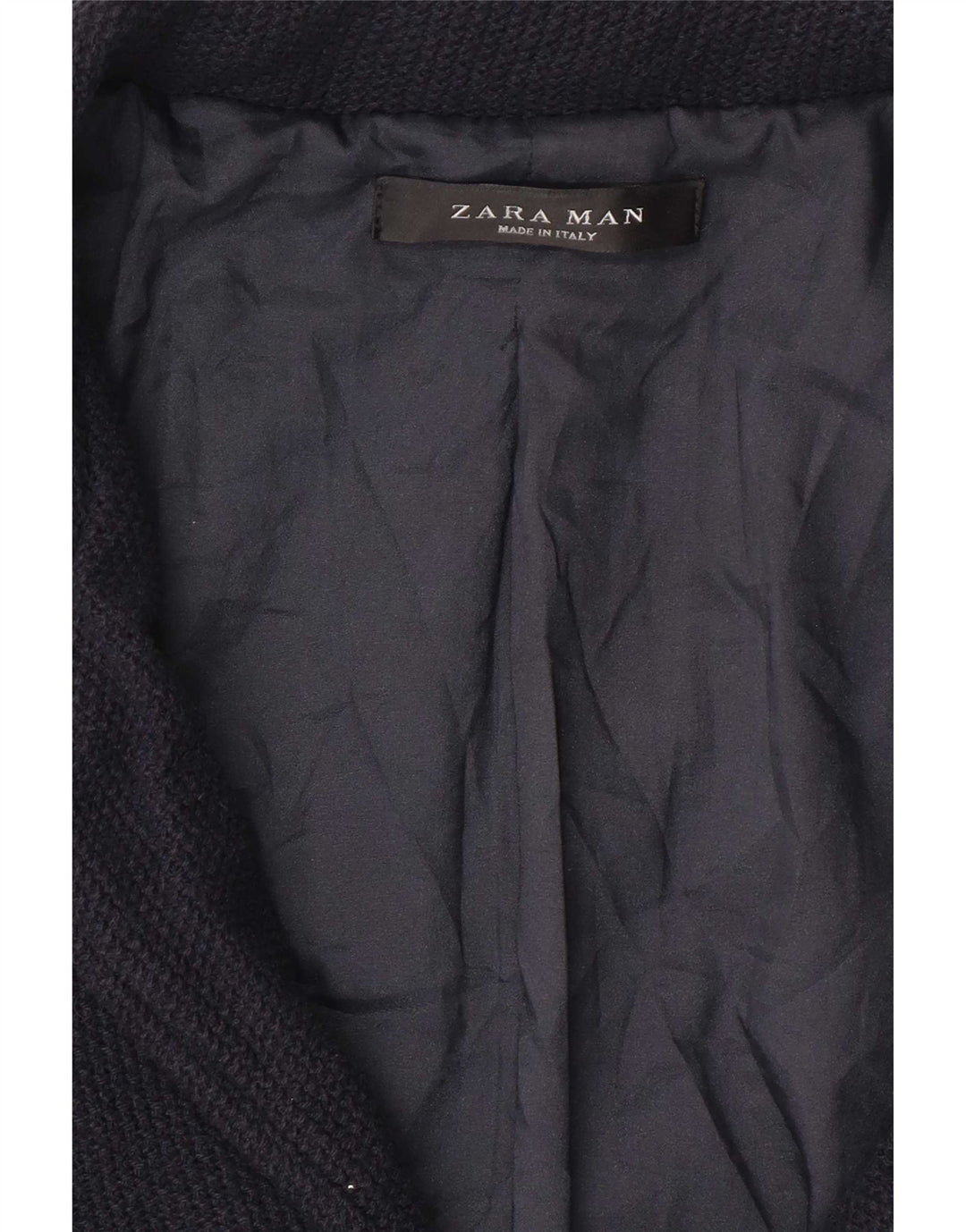 Zara Мужское пальто UK 36, маленькое темно-синее