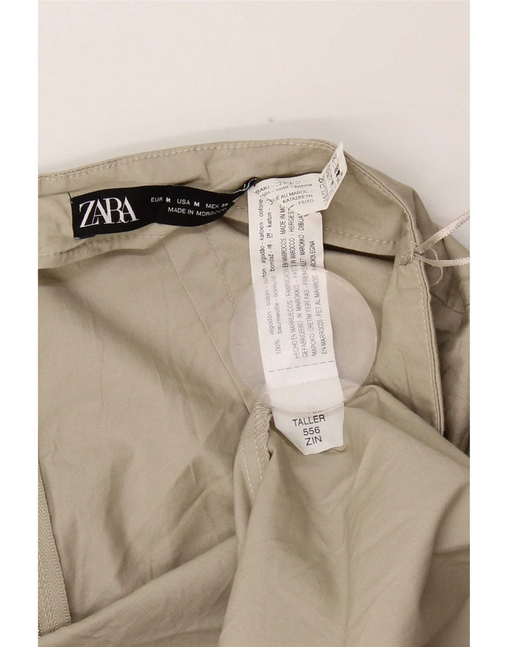 Женская макси-юбка Zara Medium W28, зеленый хлопок