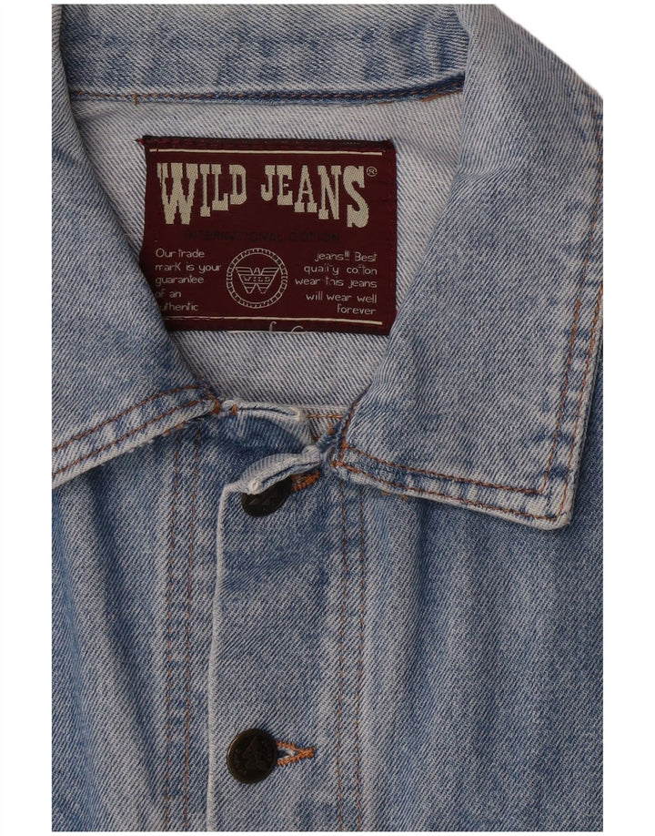 Мужская джинсовая куртка Wild Jeans UK 38 средний синий
