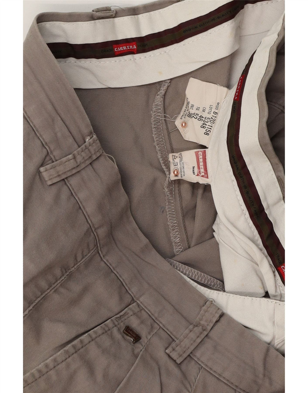 Мужские шорты чинос CARRERA W36, большие серые, хлопок