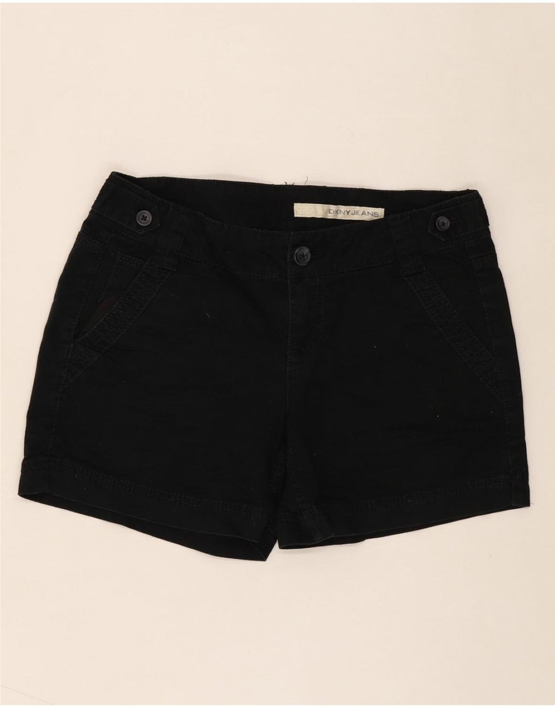 DKNY Womens Chino Shorts US 4 Small W32  Black Cotton Vintage Dkny and Second-Hand Dkny from Messina Hembry 