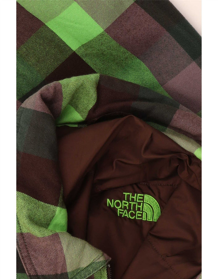 Мужской бомбер The North Face UK 38, средний зеленый в клетку