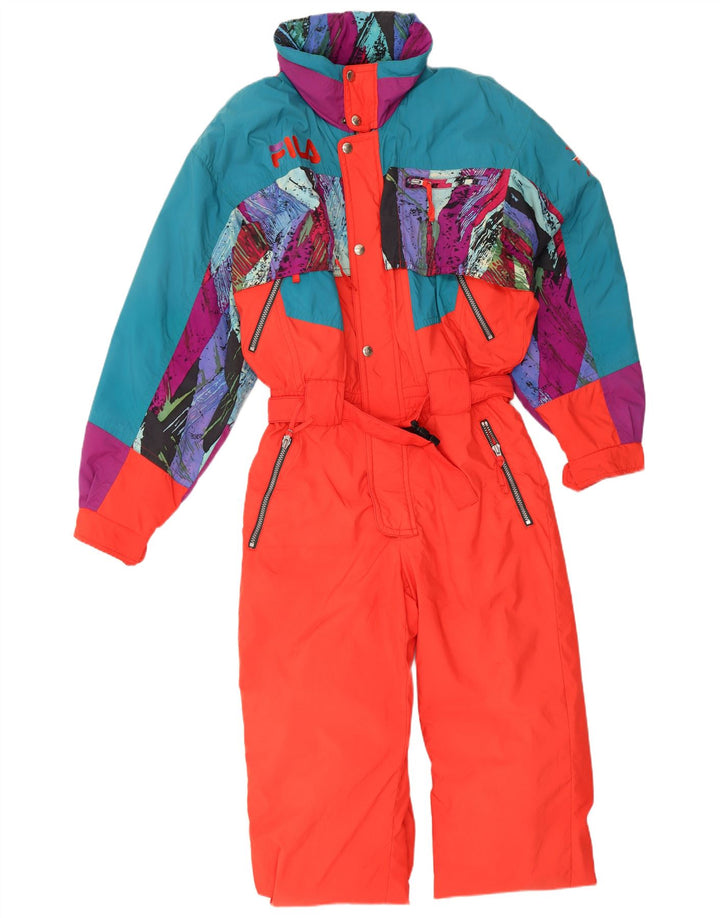 Мужской лыжный комбинезон Fila IT 48 Средний Красный Полиамид с цветными блоками