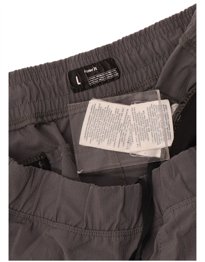 HURLEY Мужские спортивные шорты, большие серые, полиэстер