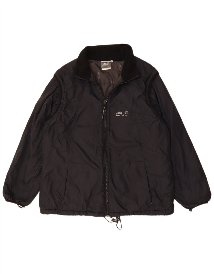 Женская ветровка с подкладкой Jack Wolfskin UK 18 XL, черный полиамид