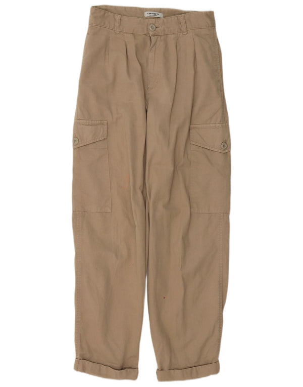 Женские брюки карго свободного покроя Carhartt W28 L29 бежевого цвета, хлопок