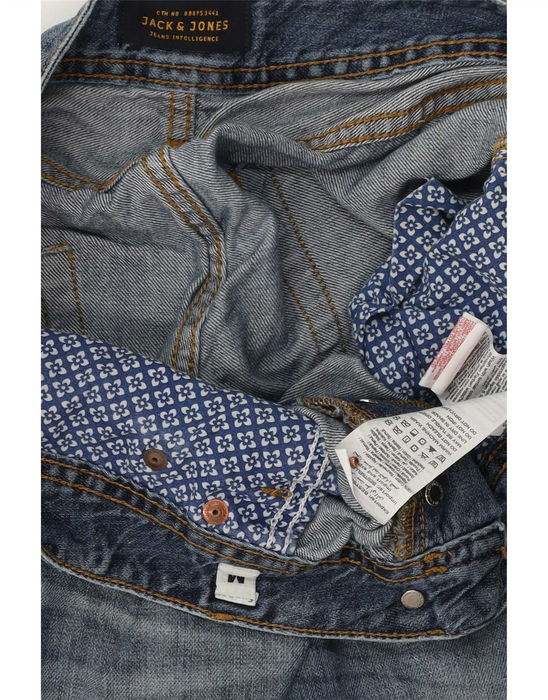 Мужские джинсовые шорты стандартного кроя Jack & Jones Medium W32, синие, хлопок