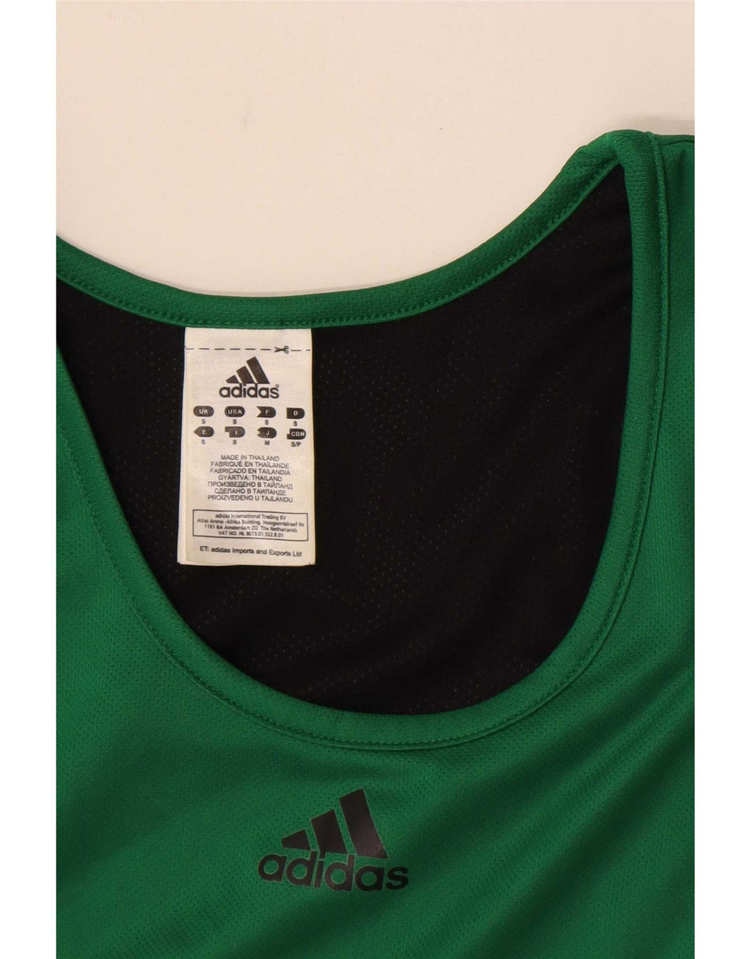 Мужской жилет Adidas Top Small Green Polyester