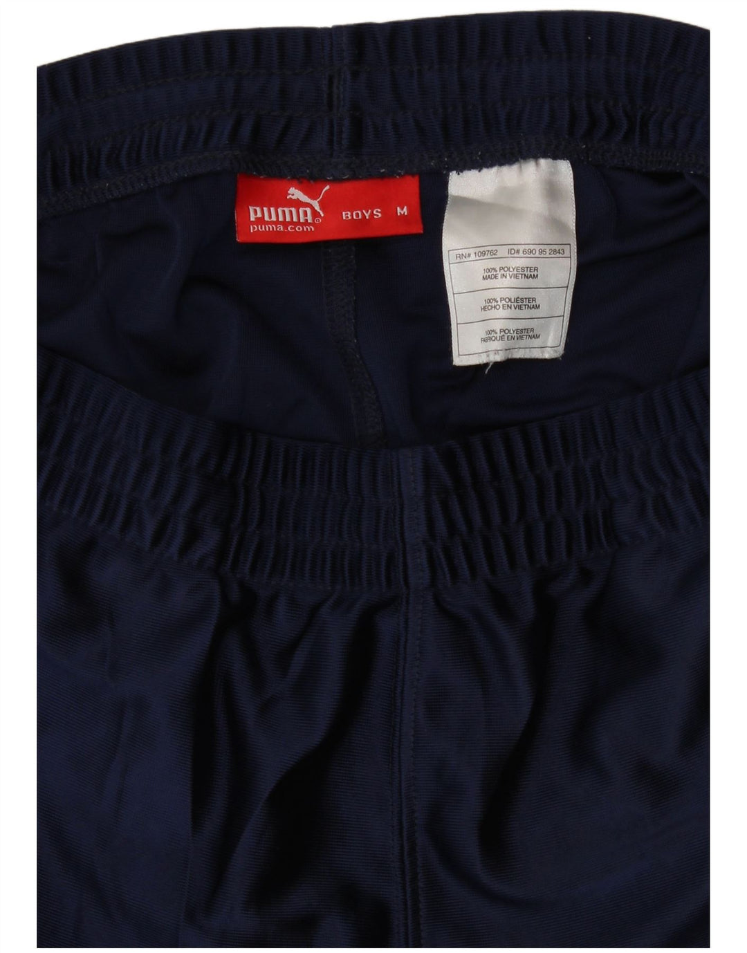 Спортивные шорты Puma для мальчиков с графикой, 9–10 лет, средние, темно-синие, с цветными блоками