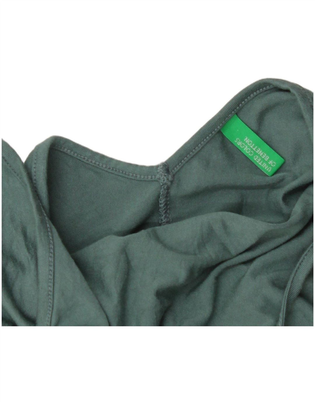 Женский топ с лямкой на бретельках BENETTON UK 8, маленький зеленый