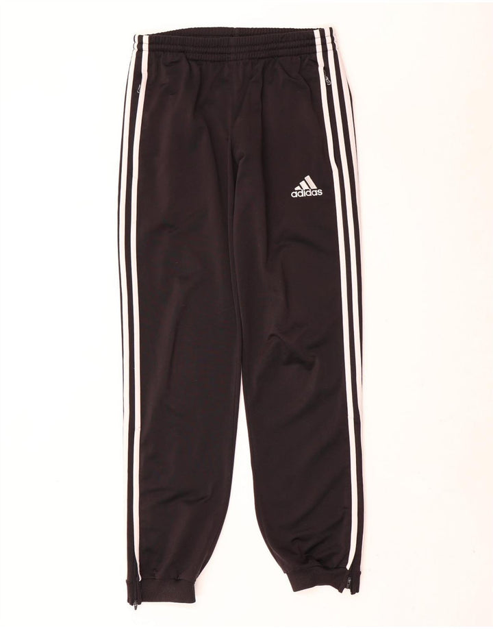 Спортивный костюм Adidas для мальчиков, брюки для бега, 15-16 лет, черный полиэстер