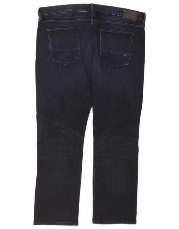 Мужские прямые джинсы Tommy Hilfiger Denton W38 L32 темно-синие, хлопок