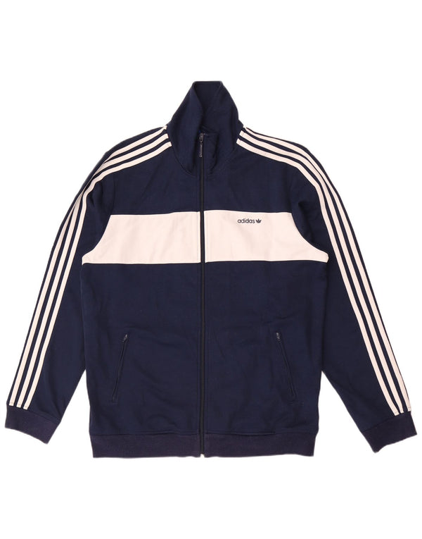 Мужской спортивный костюм Adidas Top Jacket Medium Navy Blue Colourblock Sports