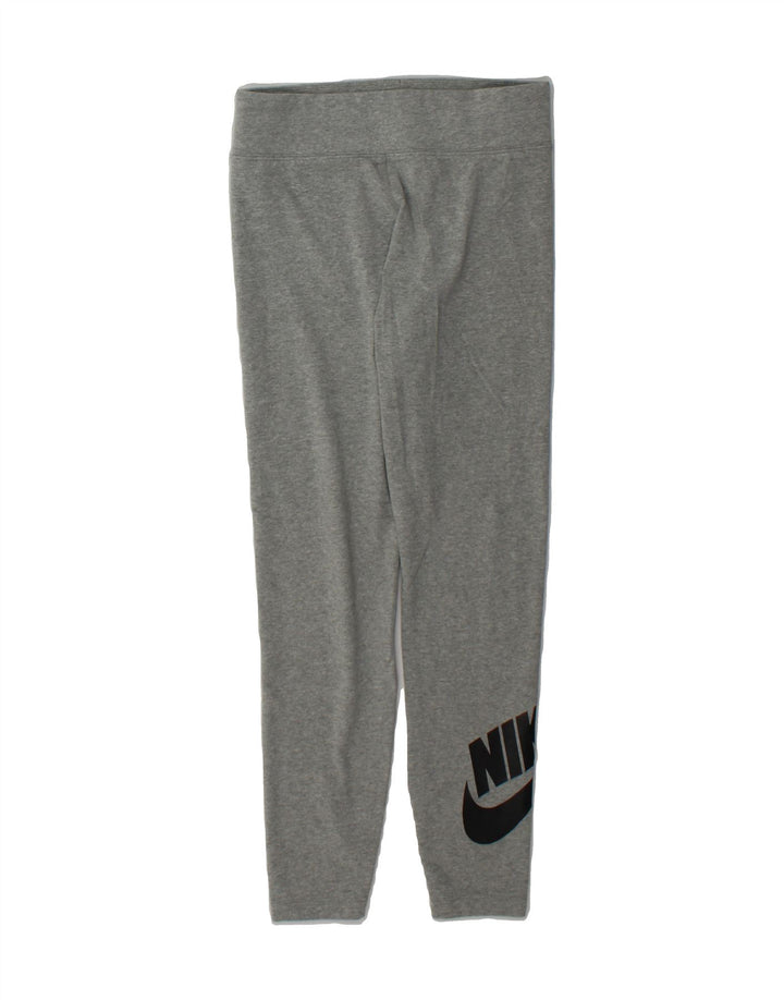NIKE Womens Graphic Leggings UK 12 Medium  Grey Cotton Vintage Nike and Second-Hand Nike from Messina Hembry 