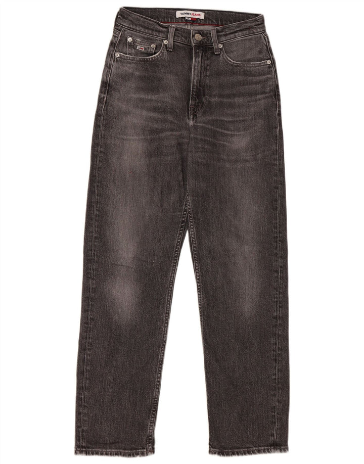 TOMMY HILFIGER Женские прямые джинсы Harper с высокой посадкой W25 L27 Серый хлопок