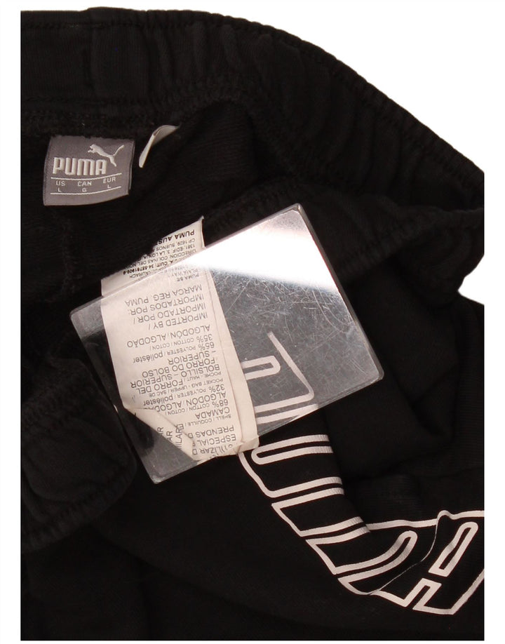 Женские спортивные шорты PUMA UK 14, большие черные из полиэстера
