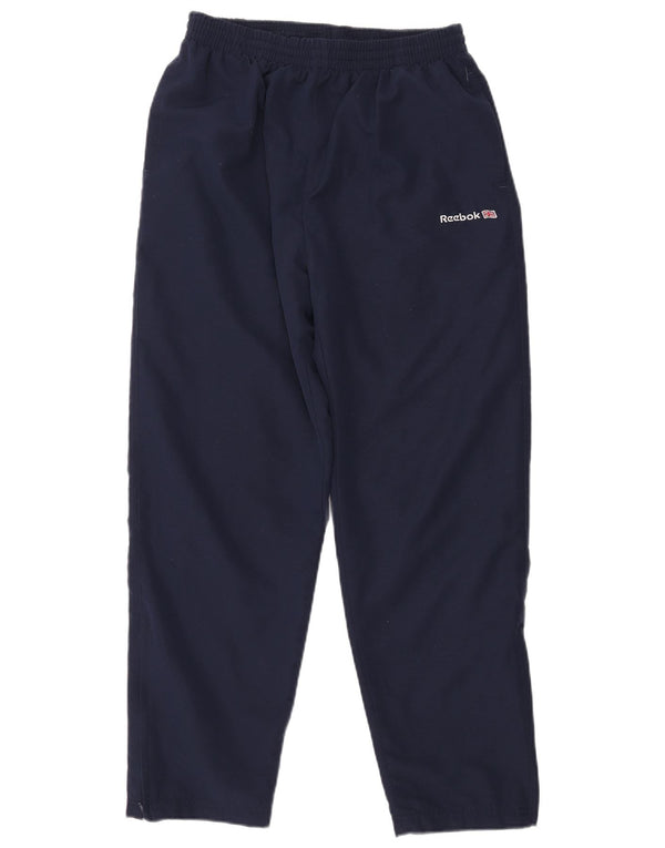 Мужские спортивные брюки Reebok UK 14, большие темно-синие, полиэстер