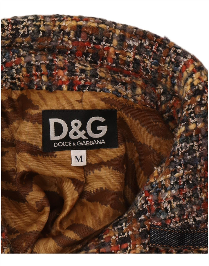 Женский пиджак DOLCE & GABBANA UK 12, средний, разноцветный, в крапинку
