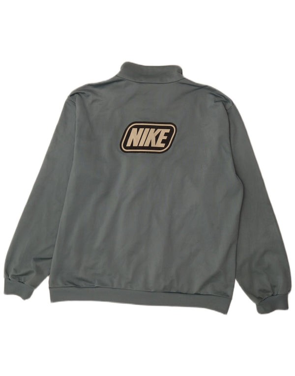 Мужская спортивная куртка с графическим рисунком Nike, Великобритания, 42/44, большой синий с цветными блоками