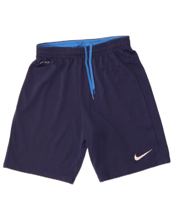 Мужские спортивные шорты Nike Dri Fit среднего размера, темно-синий, полиэстер