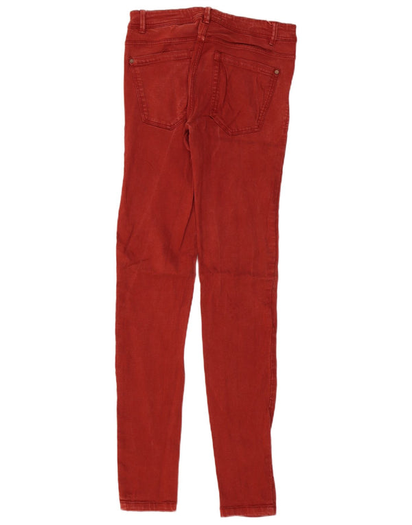 Женские джинсы скинни Zara EU 36 XS W26 L32 красные