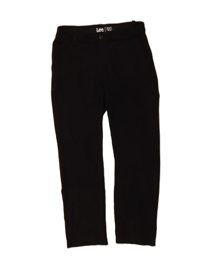 LEE Womens Regular Mid Rise Straight Casual Trousers W32 L30 Black Vintage Lee and Second-Hand Lee from Messina Hembry 