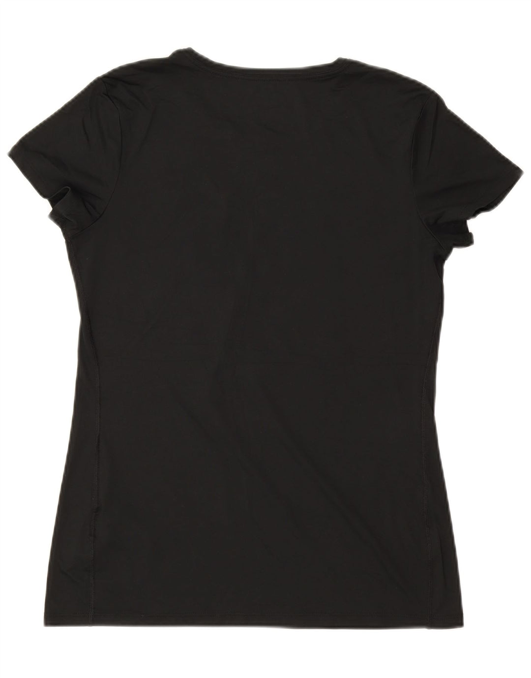 Женская футболка NIKE Dri Fit с рисунком, топ UK 14, большой черный полиэстер