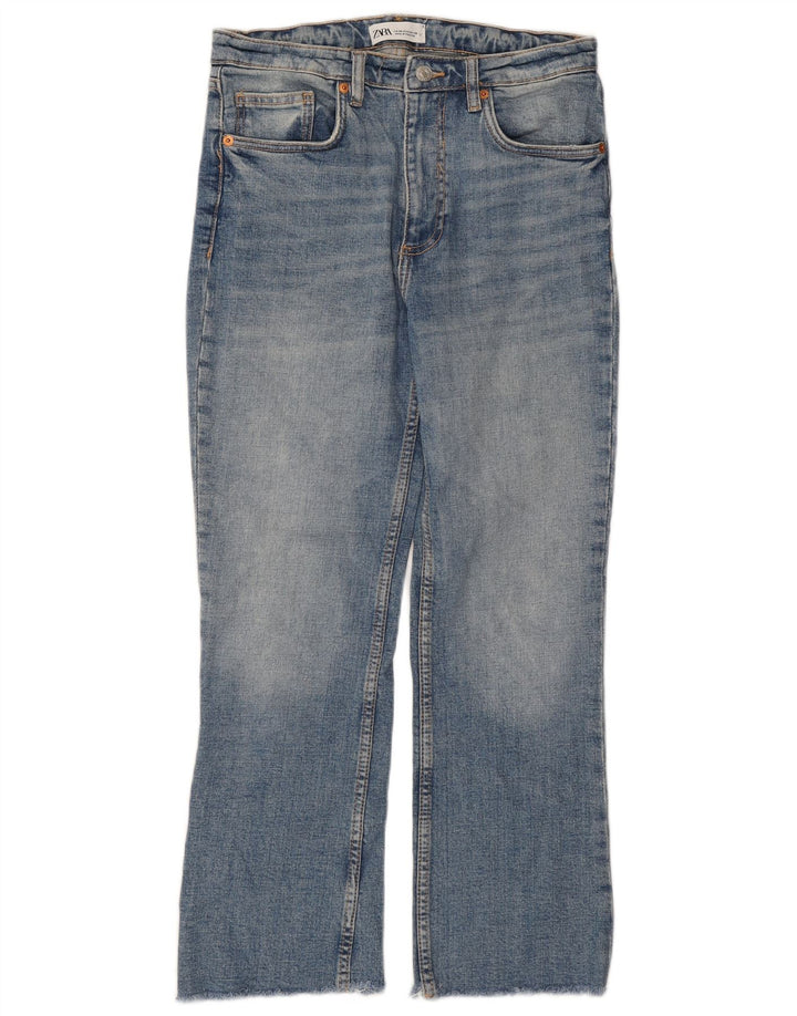 Женские прямые джинсы Zara EU 38, маленькие W28 L25, синие