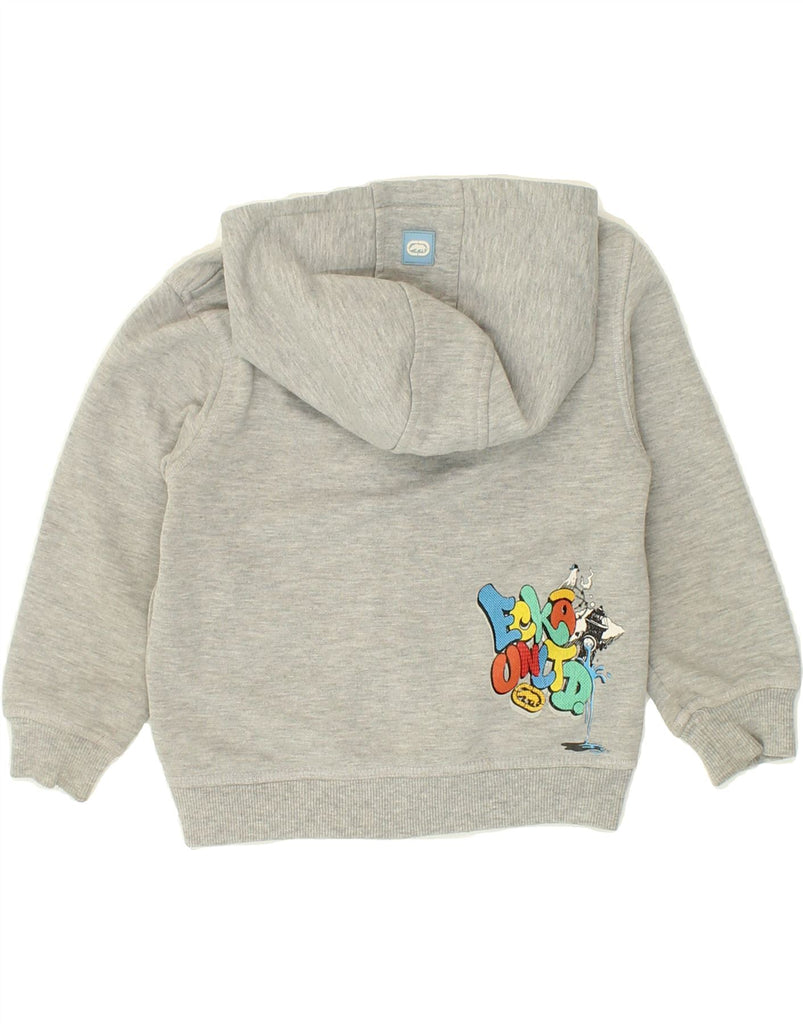 ECKO UNLTD Boys Graphic Zip Hoodie Sweater 4-5 Years Grey Cotton | Vintage Ecko Unltd | Thrift | Second-Hand Ecko Unltd | Used Clothing | Messina Hembry 