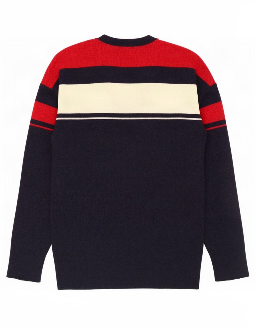 Мужской джемпер с v-образным вырезом Silvy IT 50 Medium Navy Blue Colourblock
