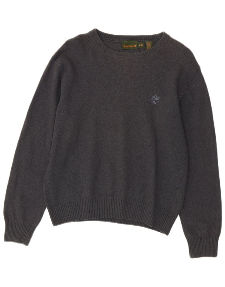 Женский свитер с вырезом «лодочка» TIMBERLAND UK 14, средний серый, шерсть