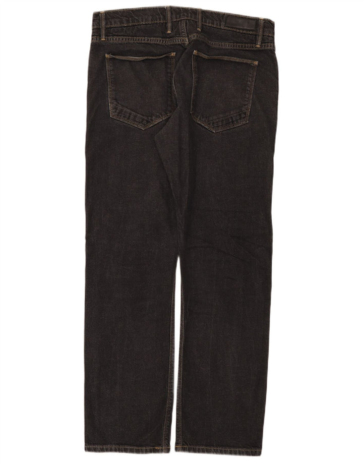 Мужские узкие джинсы Marks & Spencer Autograph W34 L31, черный хлопок