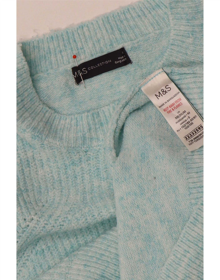 Женский свободный джемпер с вырезом «лодочка» Marks & Spencer, Великобритания 14, средний синий