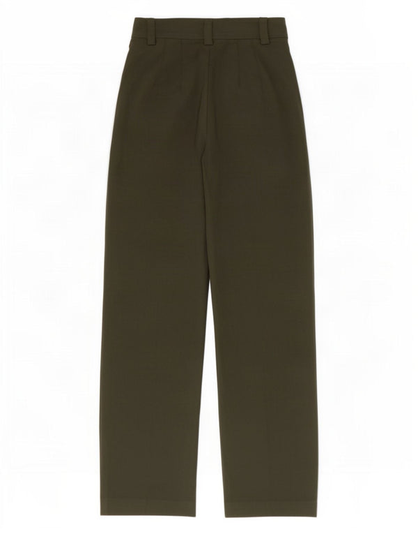 Женские повседневные зауженные брюки Zara XS W24 L32, хаки, полиэстер