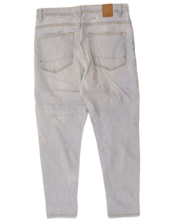 Женские узкие укороченные джинсы Zara EU 40 Medium W30 L25, синие, хлопок