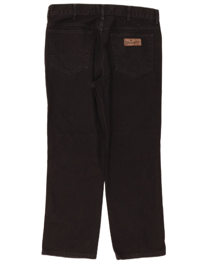 Мужские прямые джинсы Wrangler Texas W36 L30, черный хлопок