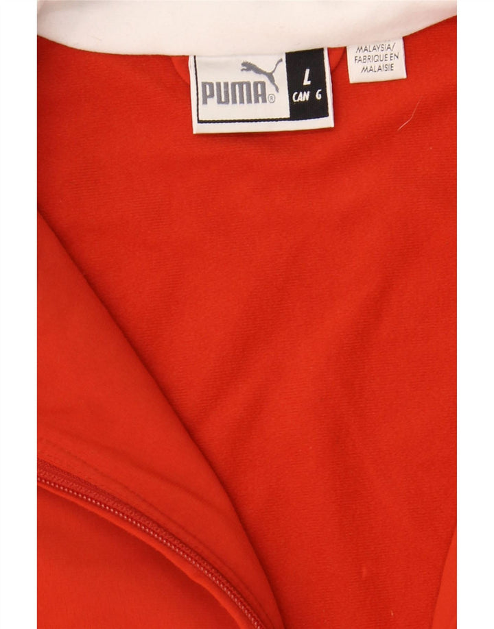PUMA Mens Tracksuit Top Jacket Large Red Polyester Vintage Puma and Second-Hand Puma from Messina Hembry 