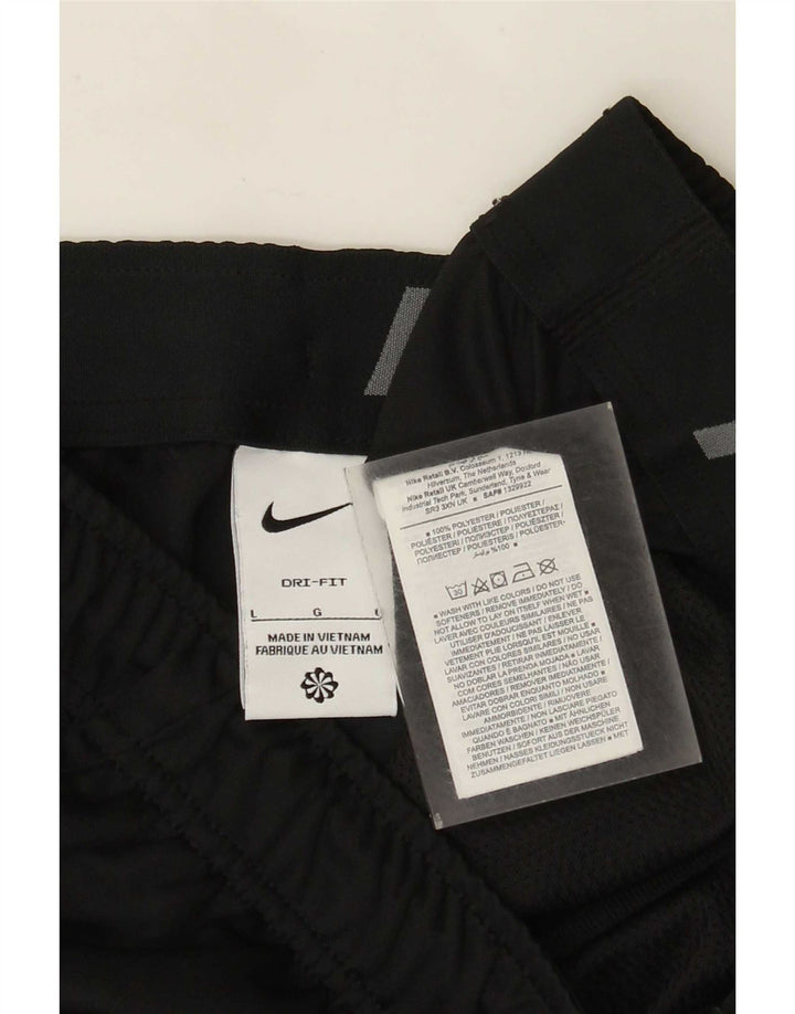 Мужские спортивные шорты Nike Dri Fit, большие черные, полиэстер