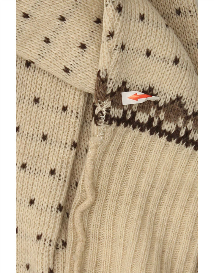 Мужской кардиган Clipper IT 54 XL Off White Fair Isle Wool