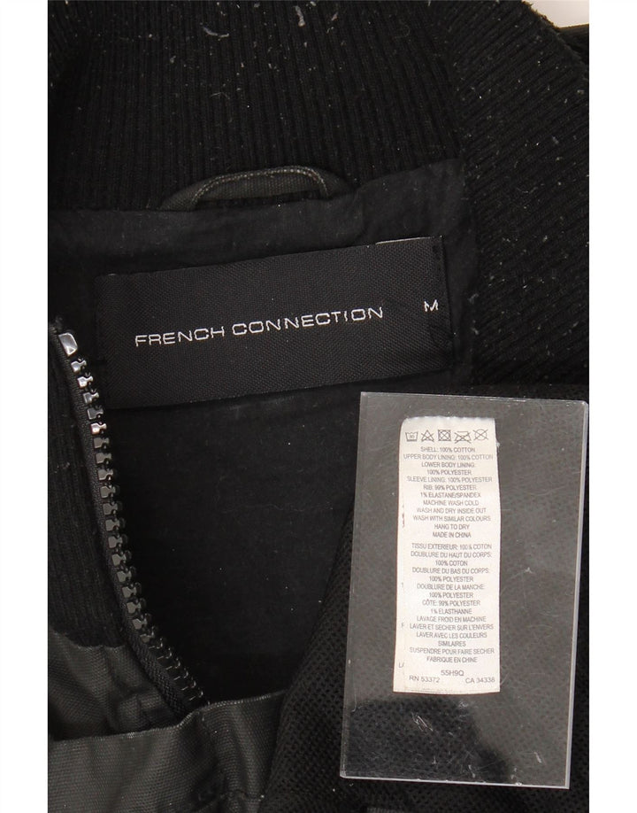 FRENCH CONNECTION Mens Military Jacket UK 38 Medium Black Cotton Vintage French Connection and Second-Hand French Connection from Messina Hembry 