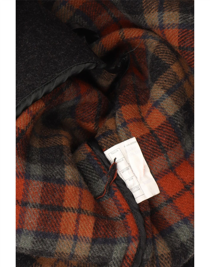 Мужской дафлкот VINTAGE UK 46 3XL Серый Шерстяной