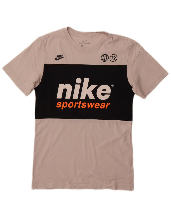 Мужская футболка с рисунком Nike Top XS, белая с цветными блоками