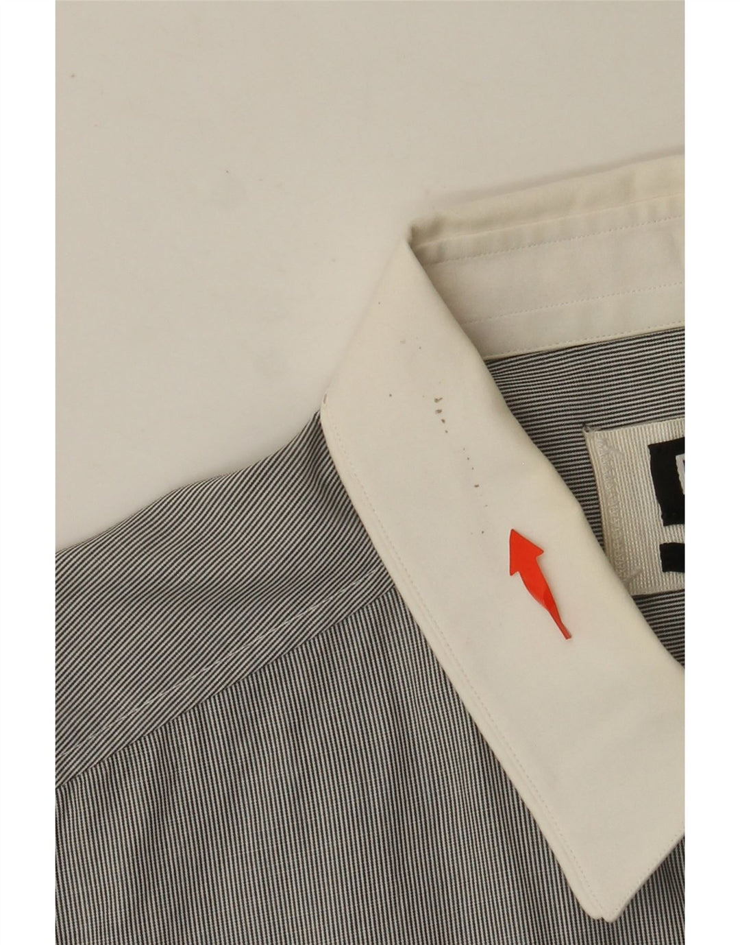 Мужская рубашка приталенного кроя DOLCE & GABBANA IT 52, большая серая полоска, хлопок