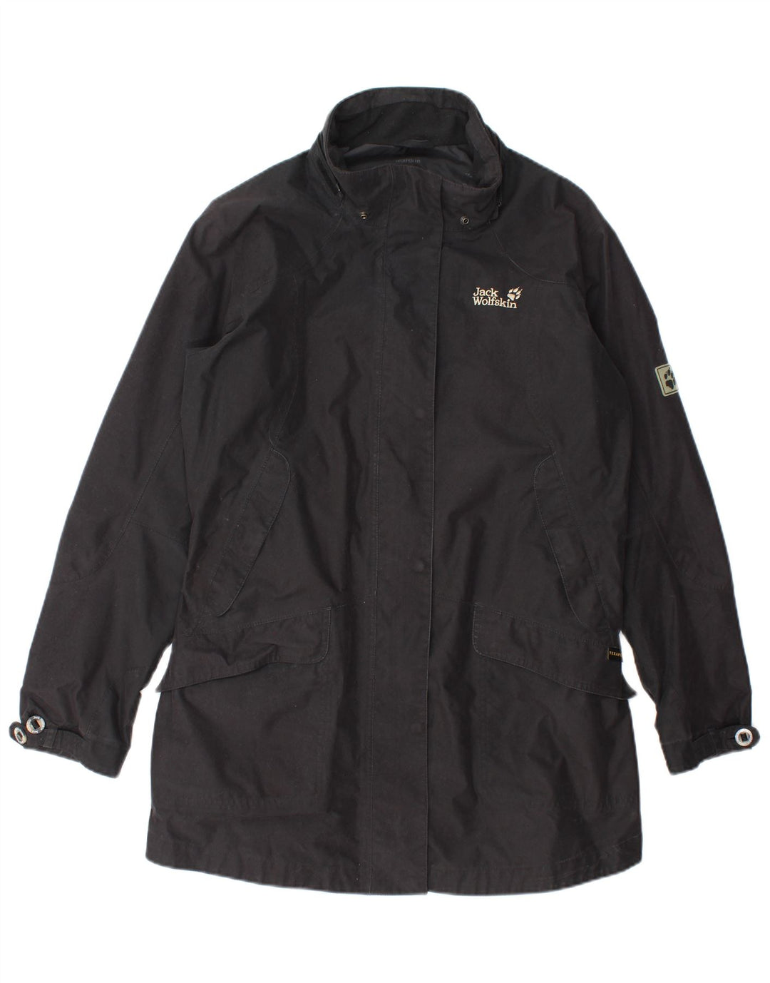 Женская ветровка Jack Wolfskin UK 18/20 XL, черный полиэстер