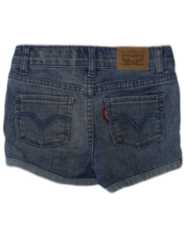 Джинсовые шорты Levi's для девочек 2–3 лет, W20, синие, хлопок